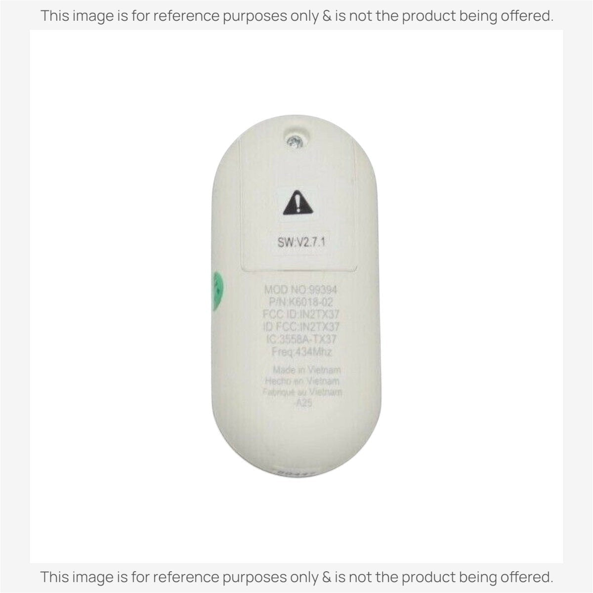Anderic Substitute Kit for Hunter 99394 IN2TX37 Ceiling Fan Remote Control [63T-AC83T-KIT]