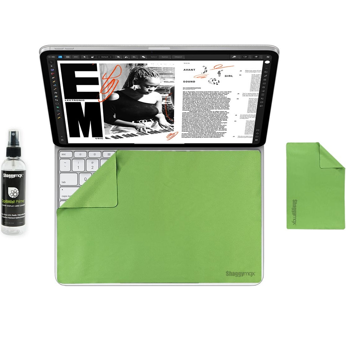 iPad Air 13" Microfiber UnderWare Pac OptiMist Prime Cleaning Kit