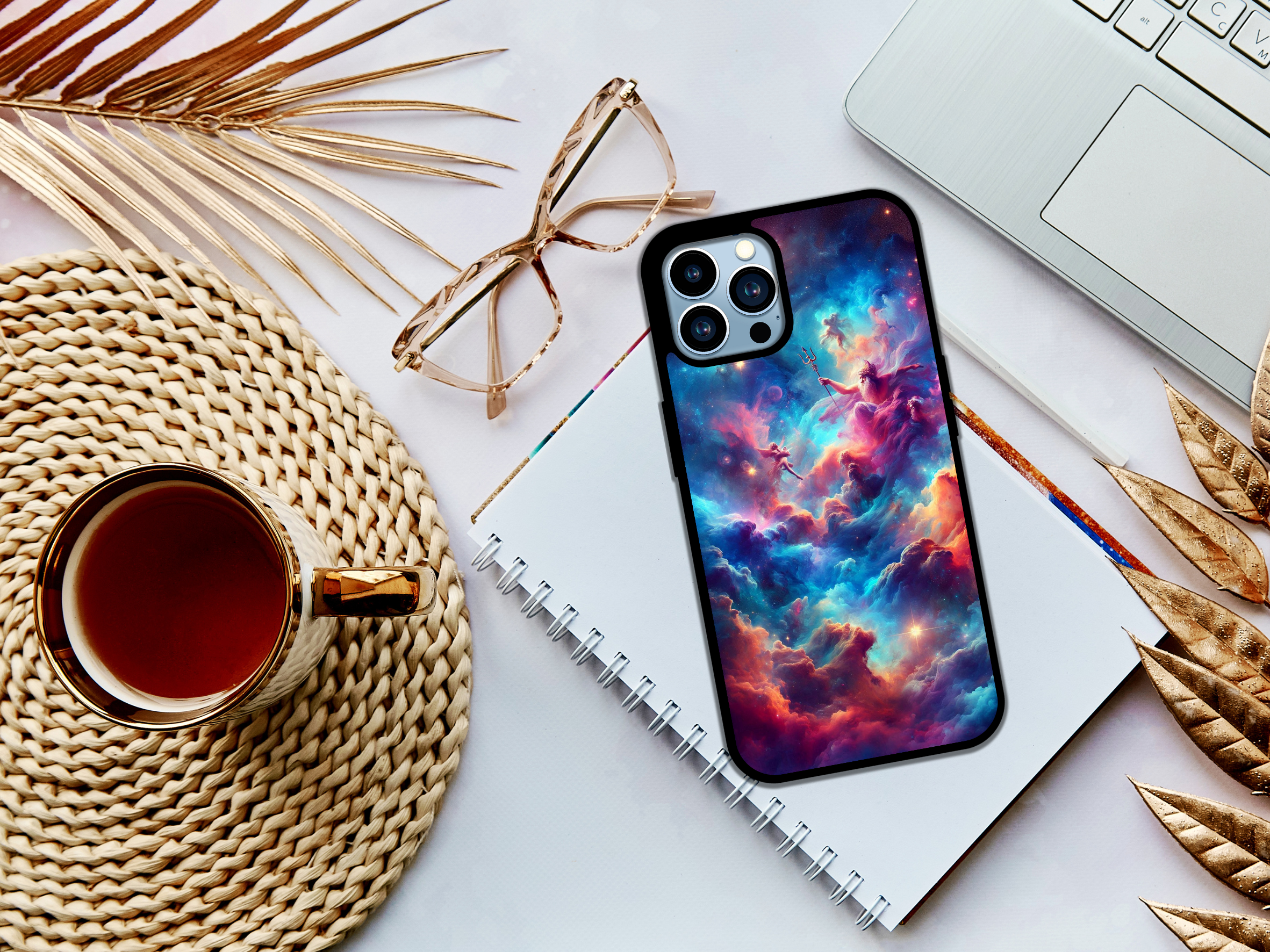 🌌✨ Galactic Odyssey – Mythic Universe Phone Case 🚀🔱