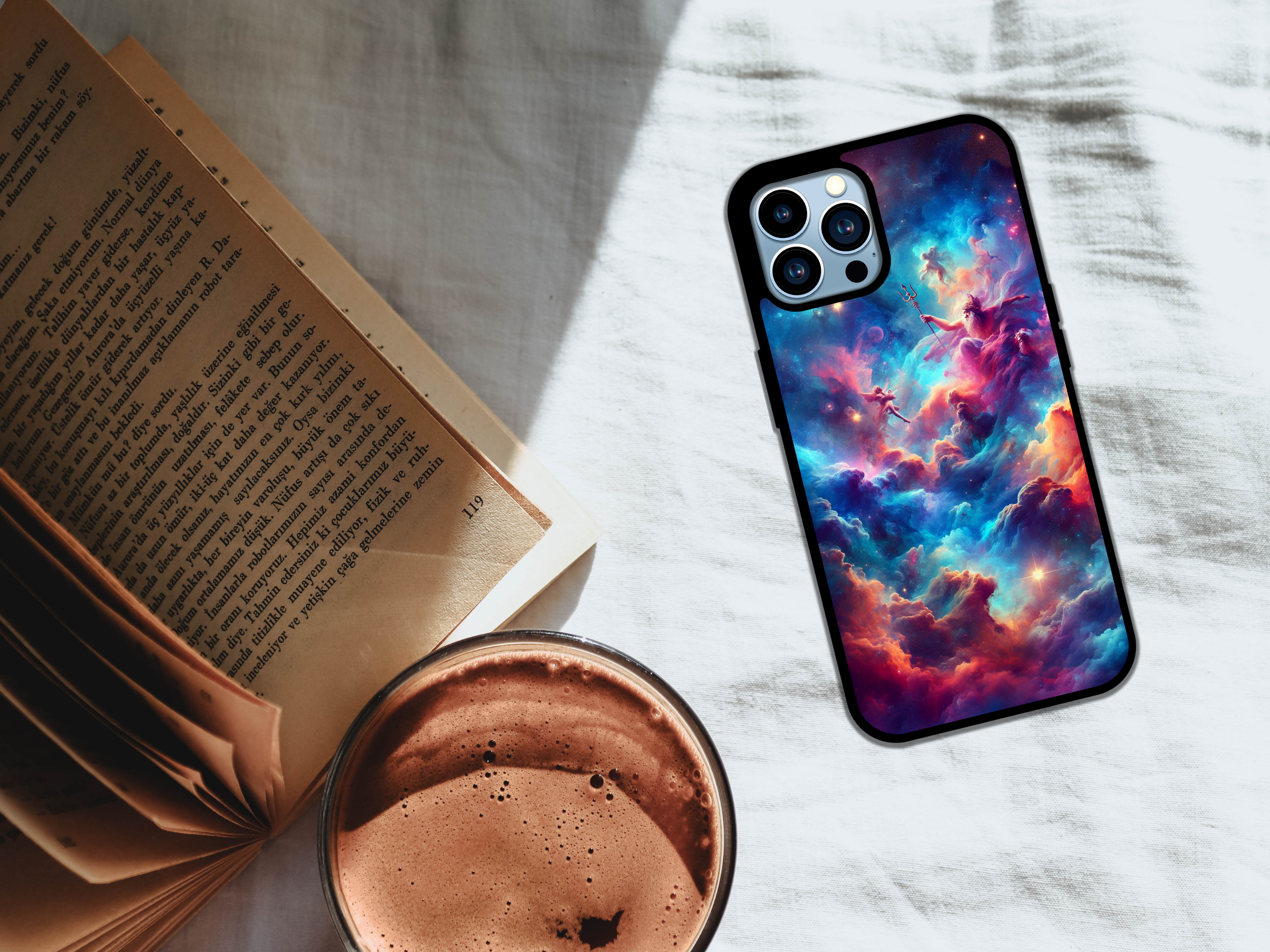 🌌✨ Galactic Odyssey – Mythic Universe Phone Case 🚀🔱