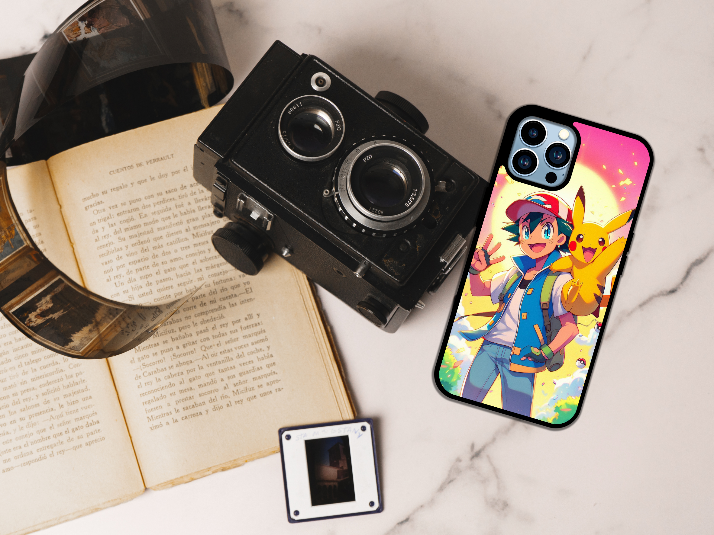 Ash Ketchup & Pikachu Phone Case
