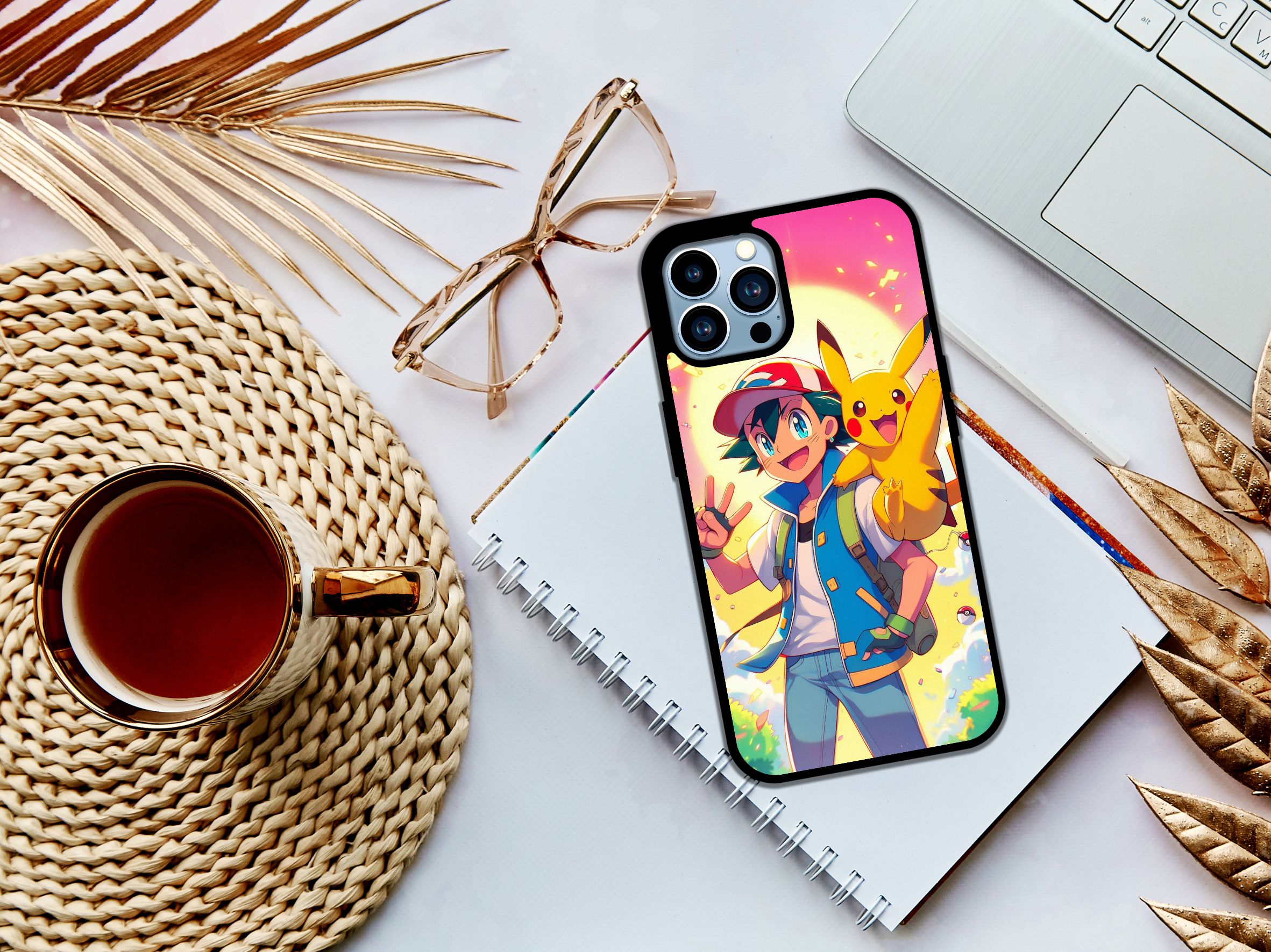 Ash Ketchup & Pikachu Phone Case