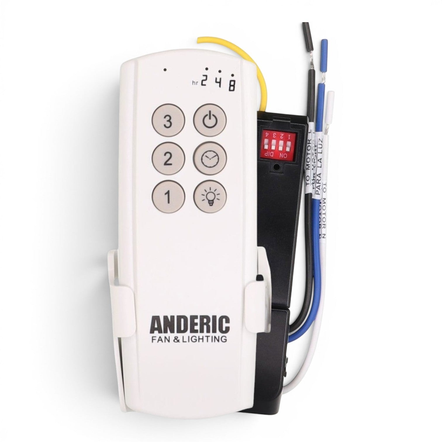 Anderic Substitute Kit for Hampton Bay TX028-S Ceiling Fan Remote Control [63T-AC83T-KIT]