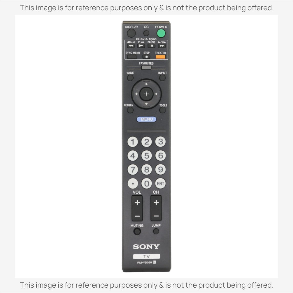 Anderic Substitute For Sony RM-YD028 TV Remote Control - RMYD028 [RRYD023]