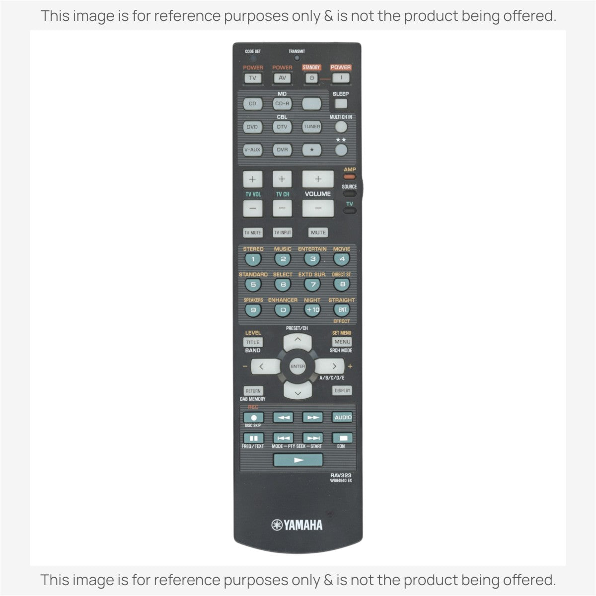 Anderic Substitute For Yamaha RAV323 A/V Receiver Remote Remote Control [RRAV311]