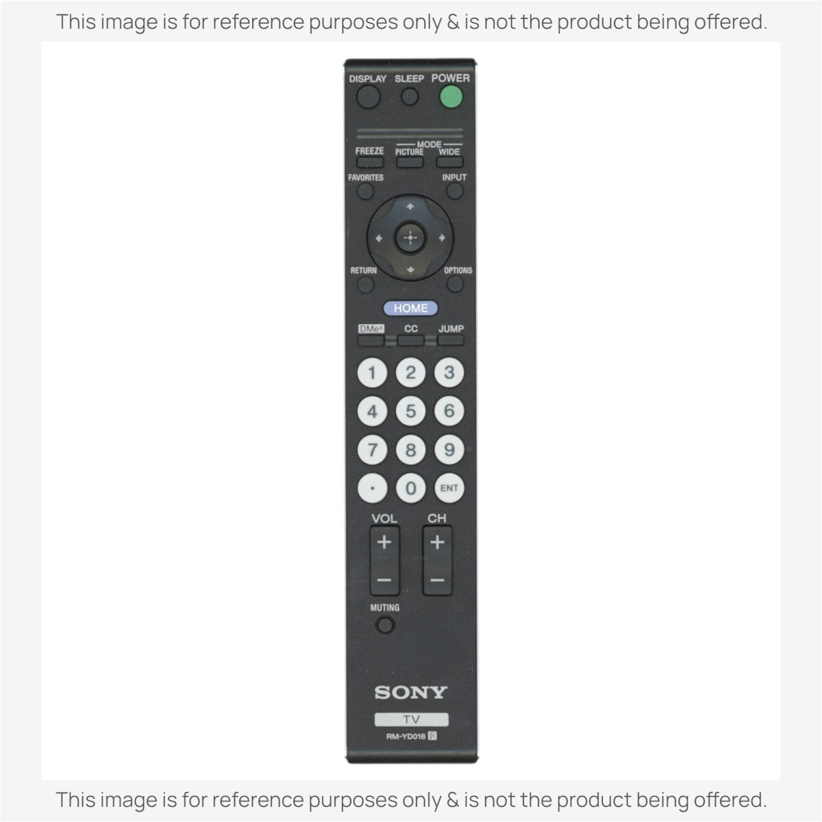 Anderic Substitute For Sony RM-YD018 TV Remote Control - RMYD018 [RRYD023]