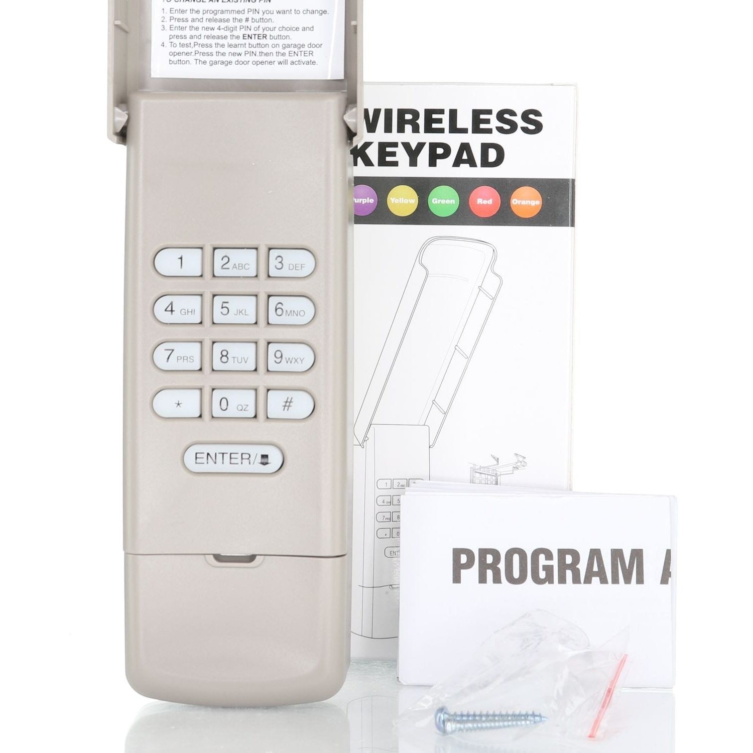 Anderic Substitute for LiftMaster 377LM / 377LMC Wireless keyless entry 315MHz Garage Door Opener Remote Control [877MAX]