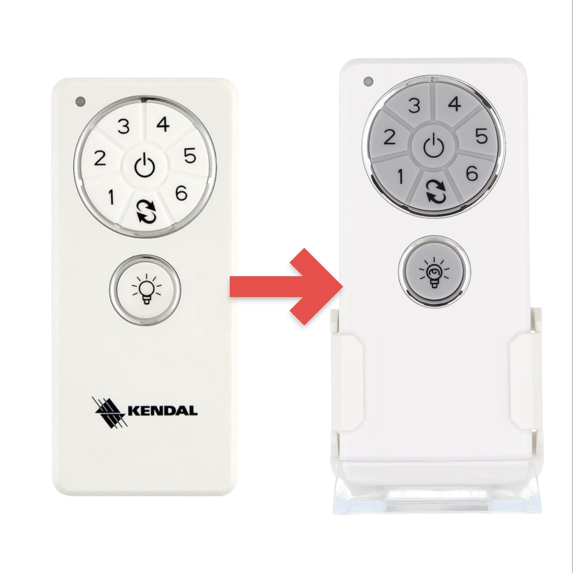 Anderic Substitute for Kendal Lighting 6 Speed Remote Control Ceiling Fan Remote Control [Anderic DC1]
