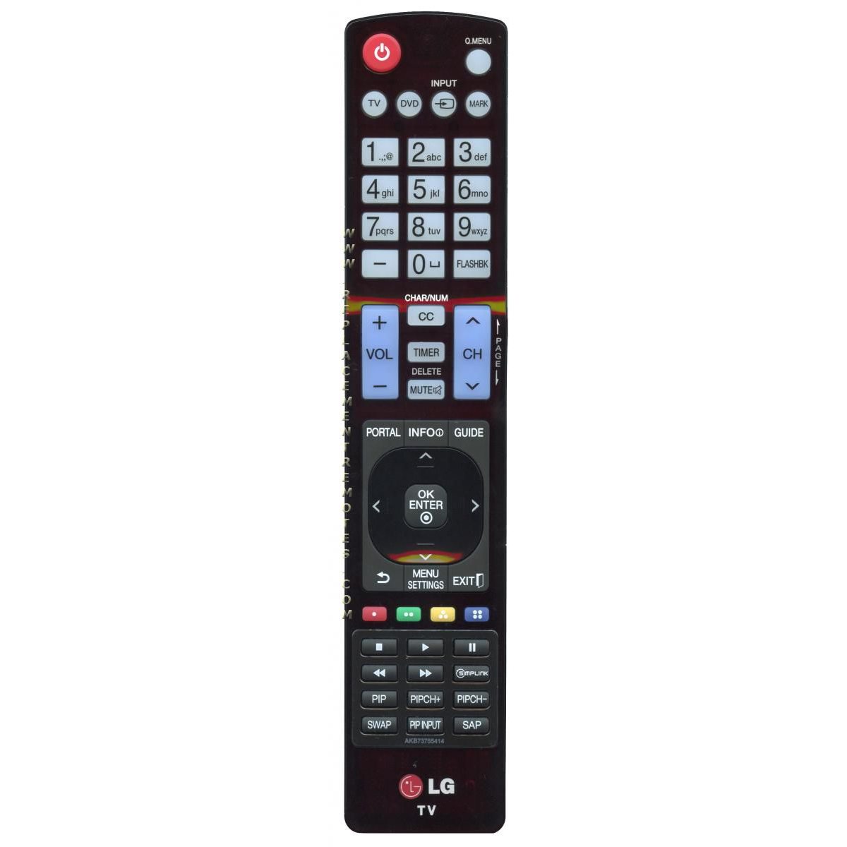 LG AKB73755414 TV Remote Control