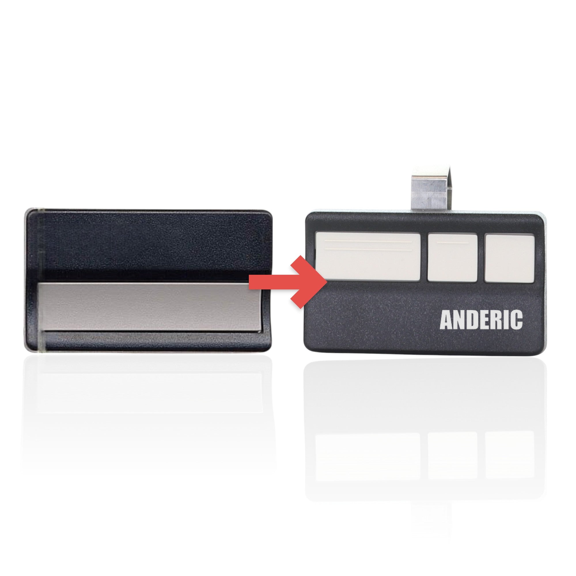 Anderic Substitute for AccessMaster 971LM / 91LM 1-Button vizor 390MHz Garage Door Opener Remote Control [973LM]