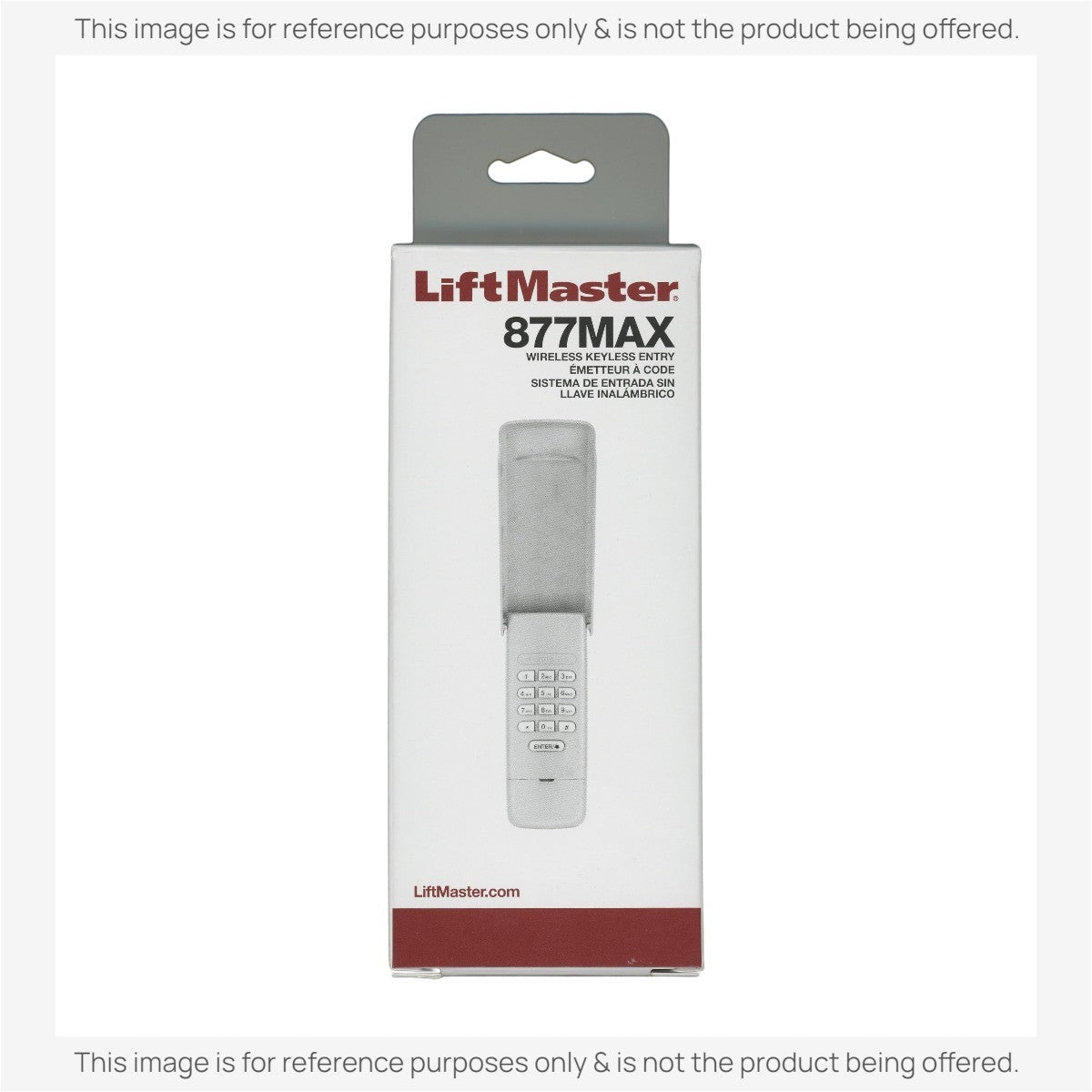 Anderic Substitute for LiftMaster 877MAX wireless keypad Garage Door Opener Remote Control [877MAX]
