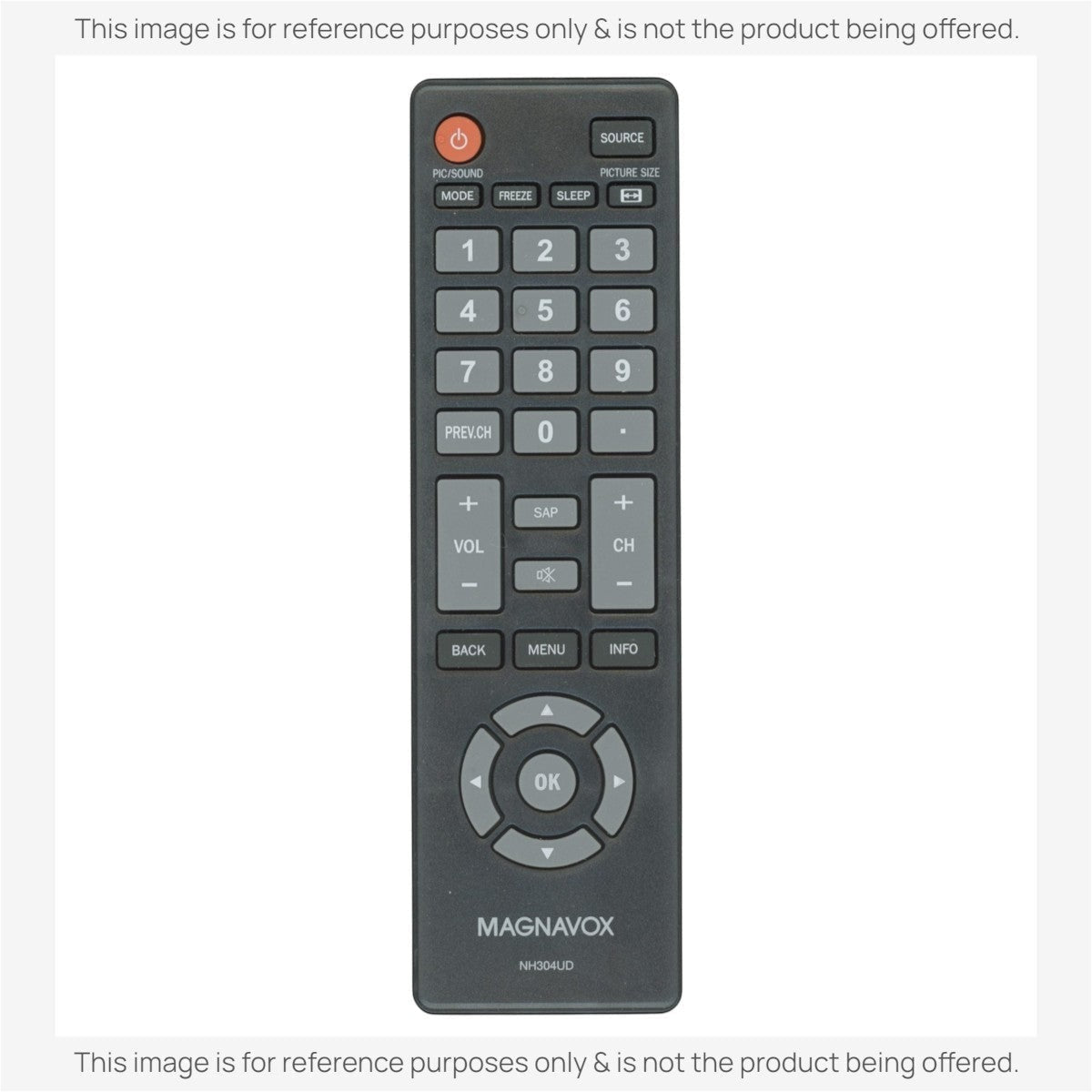 Anderic Substitute for Magnavox NH304UD TV Remote Control [RR1DTV]