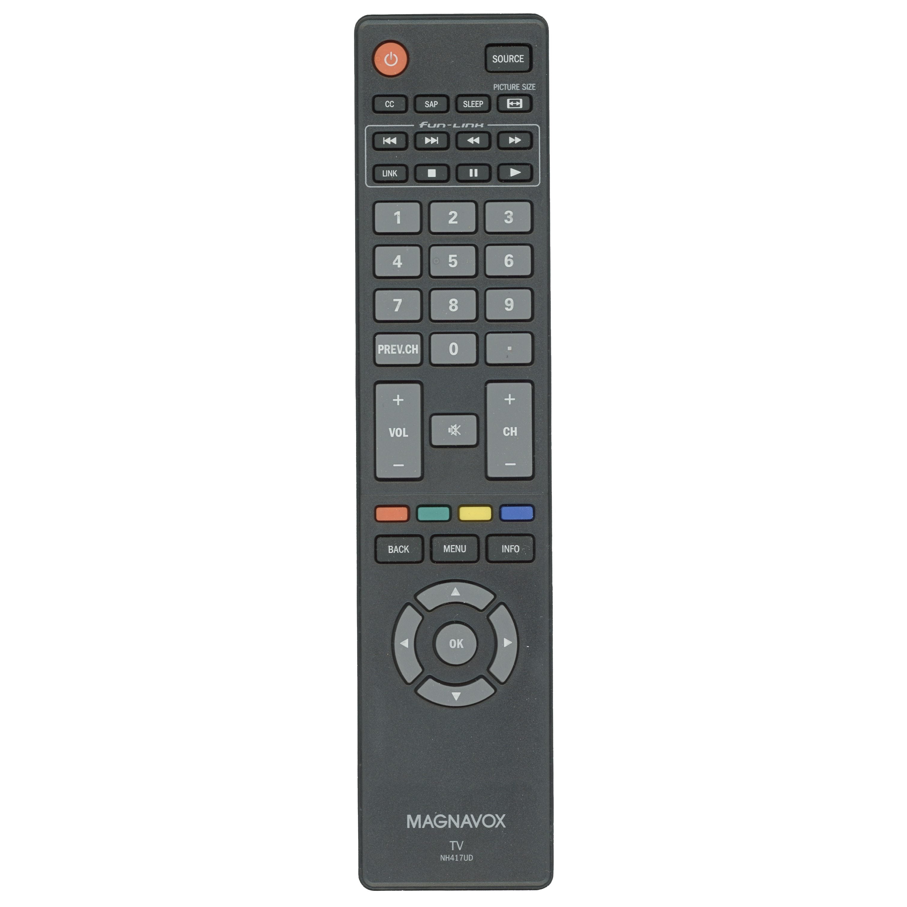 Substitute for Magnavox NH418UP TV Remote Control [RR409UD]