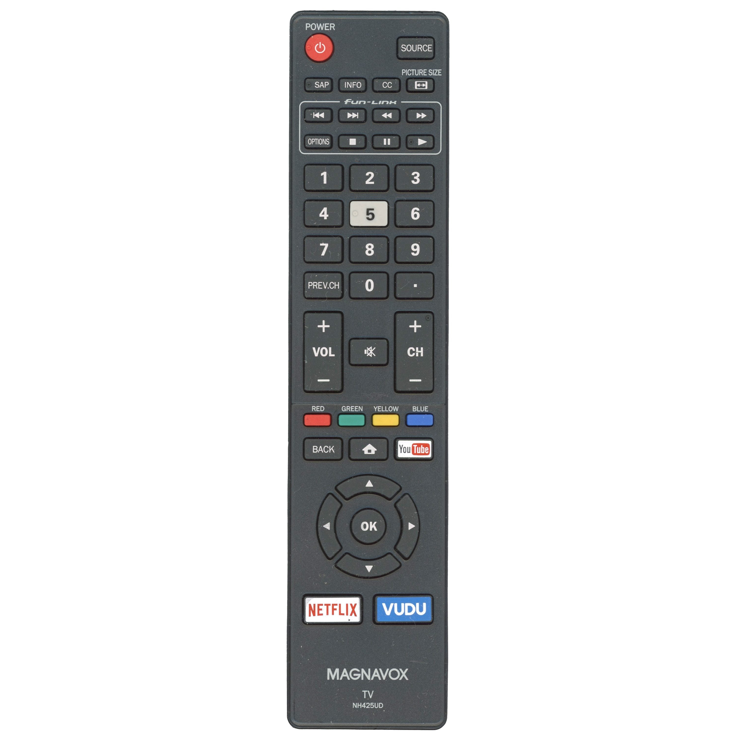 Substitute for Magnavox NH425UD Smart TV Remote Control [RR409UD]