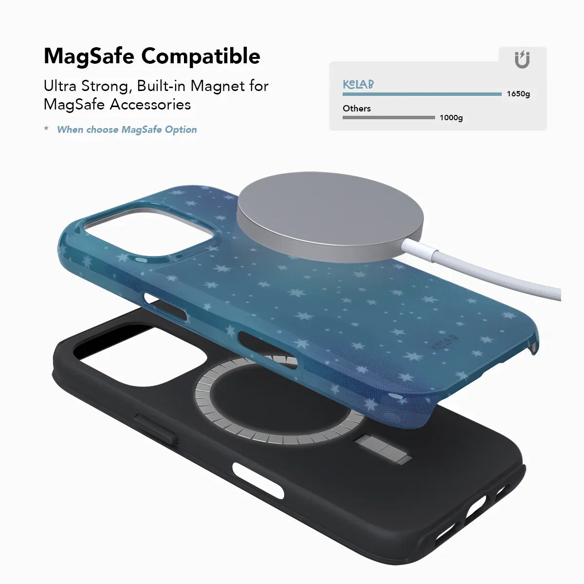 Moon Mist | Starry Midnight Blue Phone Case