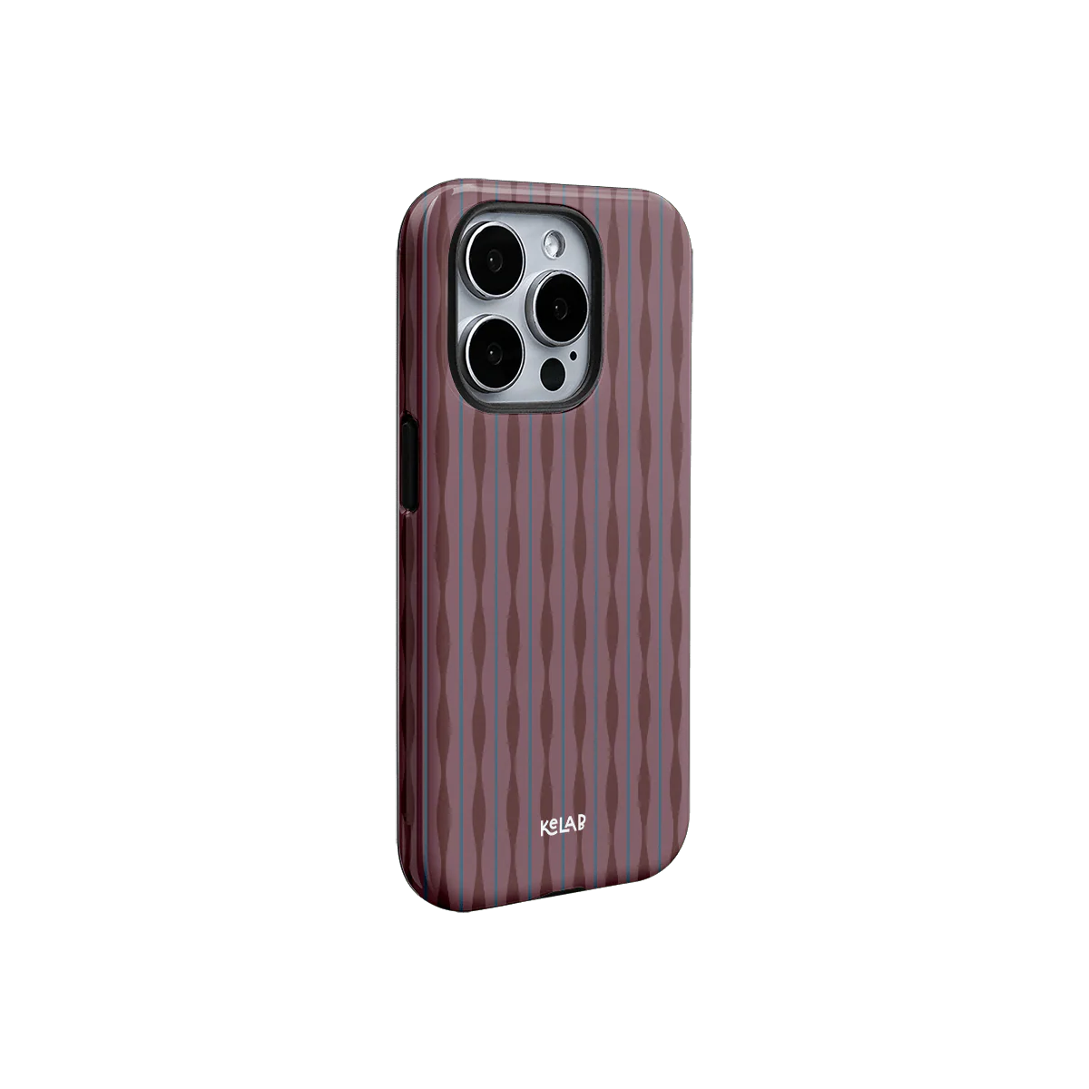 Mulberry | Burgundy Phone Case with Wavy Textured Design