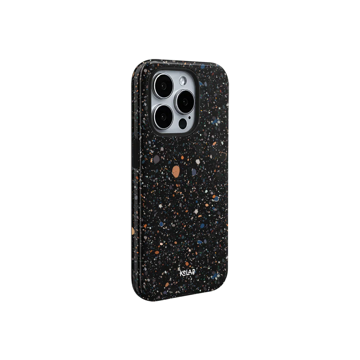 Obsidian Mist | Black Paint Splatter Phone Case