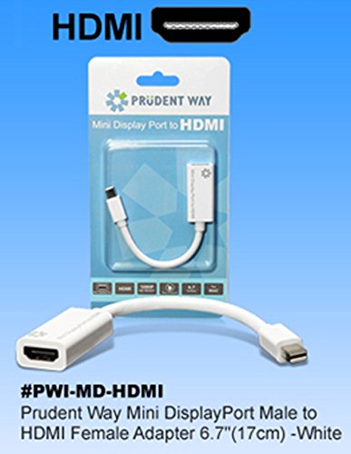 Prudent Way Pwi Md Hdmi Adapter Hdmi Mini Display Port For Apple Mac Book