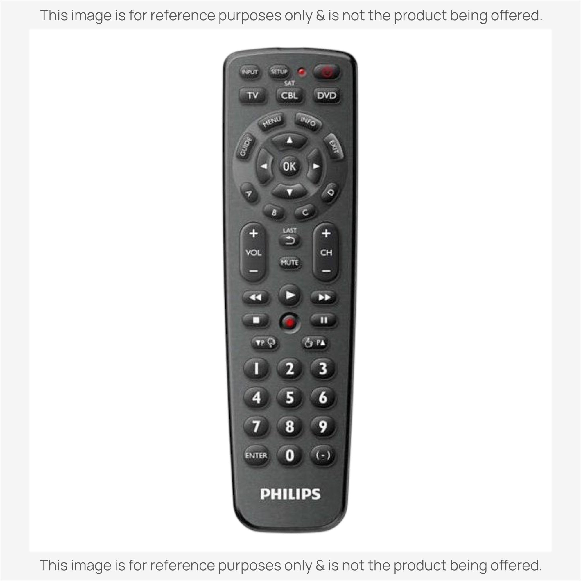 Anderic Substitute for Philips SRP1003/27 3-Device Universal Remote Control [RRU401]