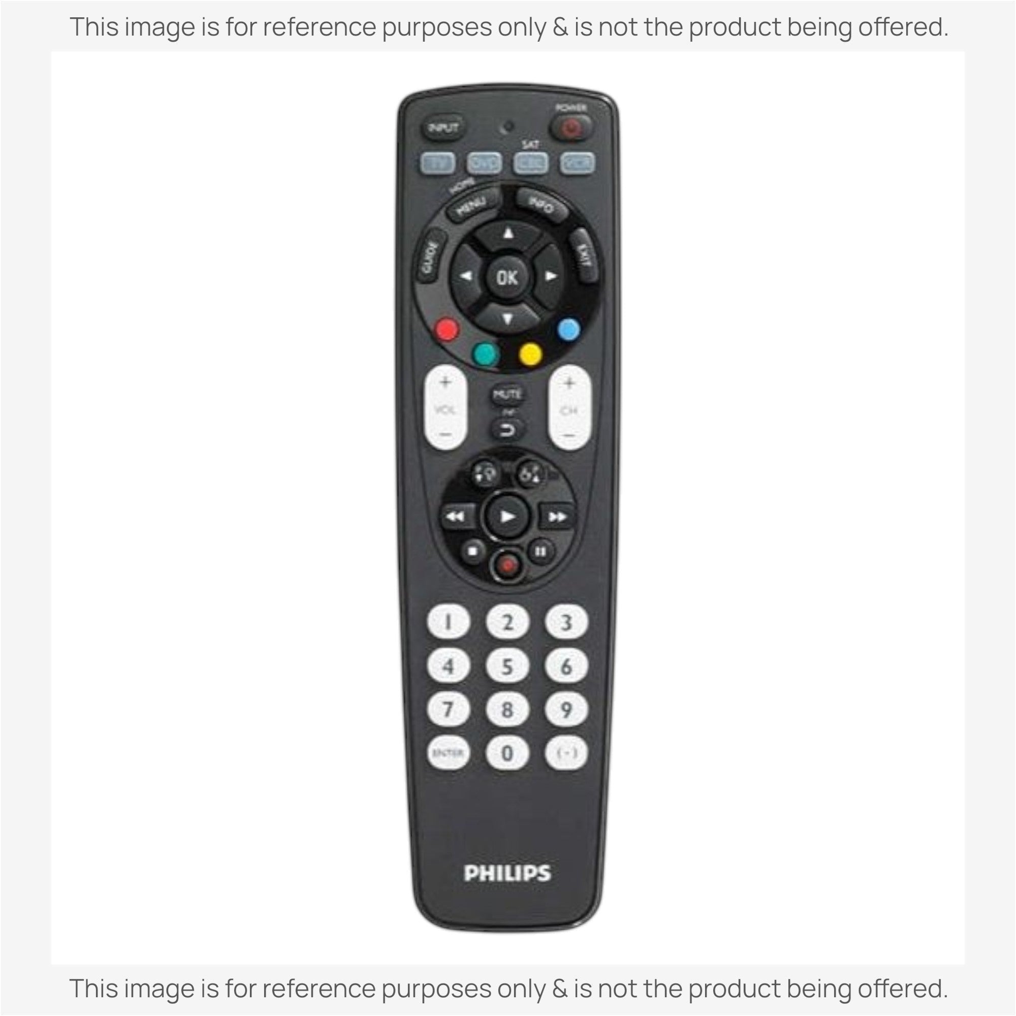 Anderic Substitute for Philips SRP4004WM/17 4-Device Universal Remote Control [RRU401]