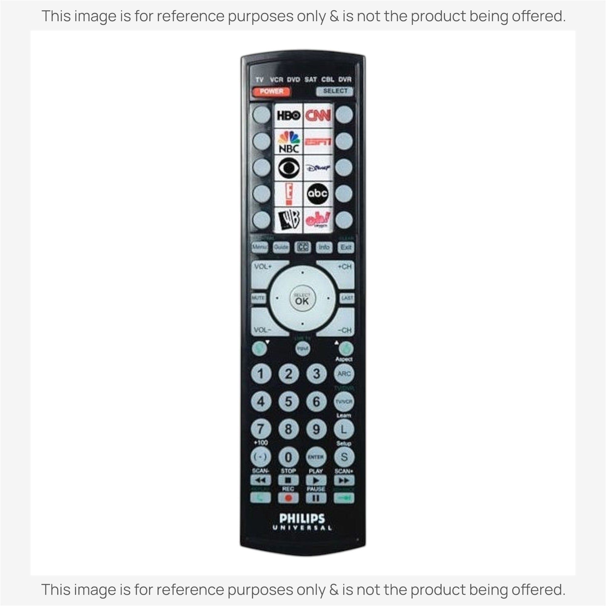 Anderic Substitute for Philips SRU4106/27 Advanced Universal Remote Control [RRU401]