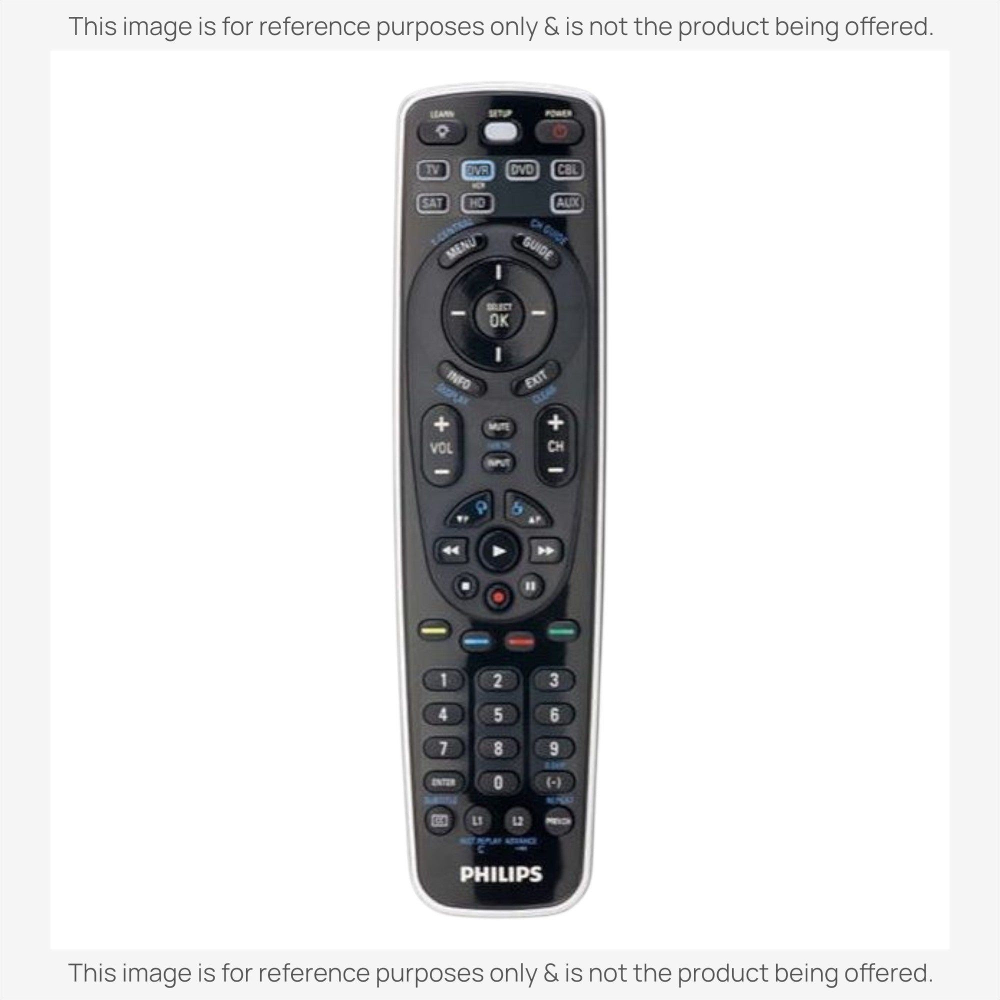 Anderic Substitute for Philips SRU5107/27 Advanced Universal Remote Control [RRU401]