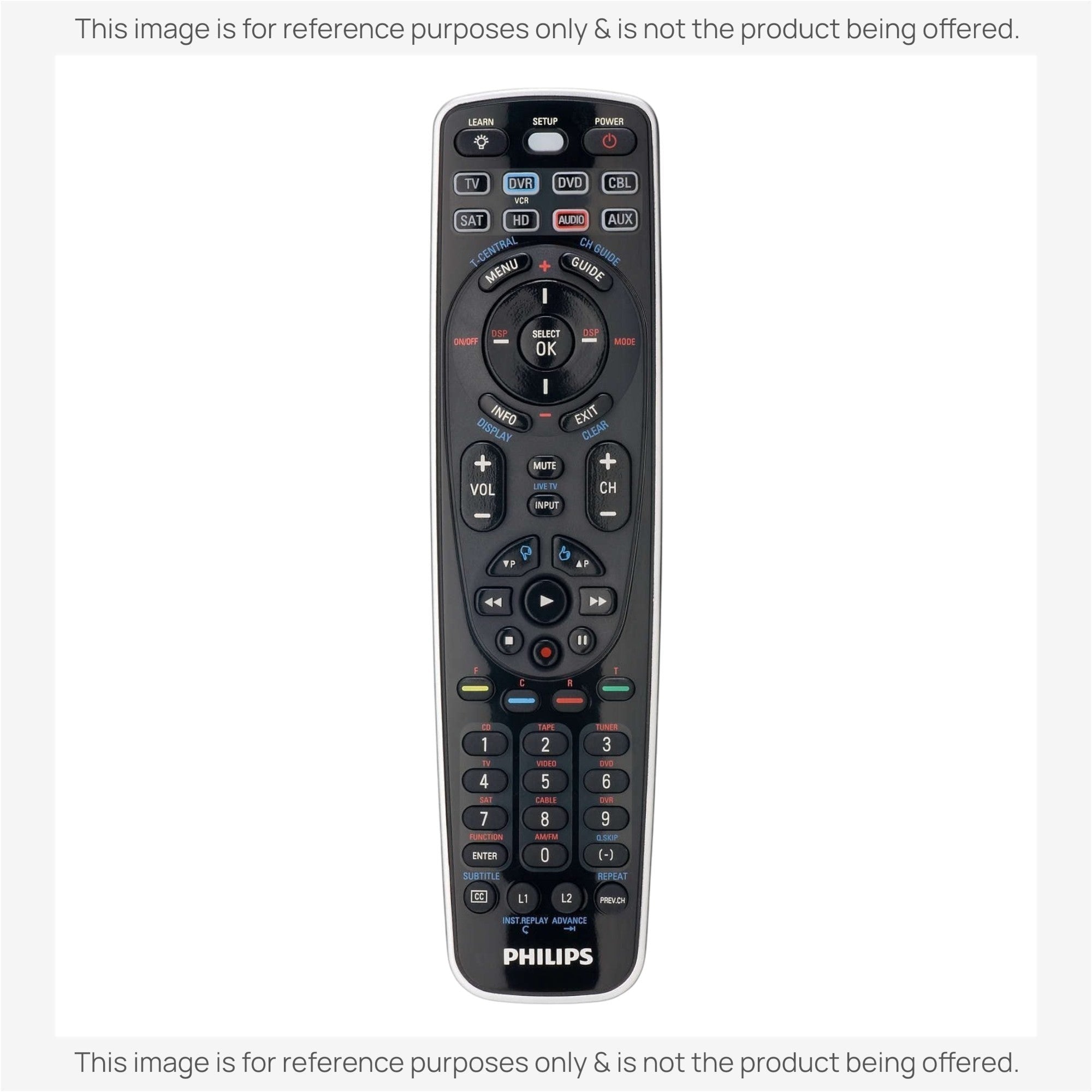 Anderic Substitute for Philips SRU5108/27 Advanced Universal Remote Control [RRU401]
