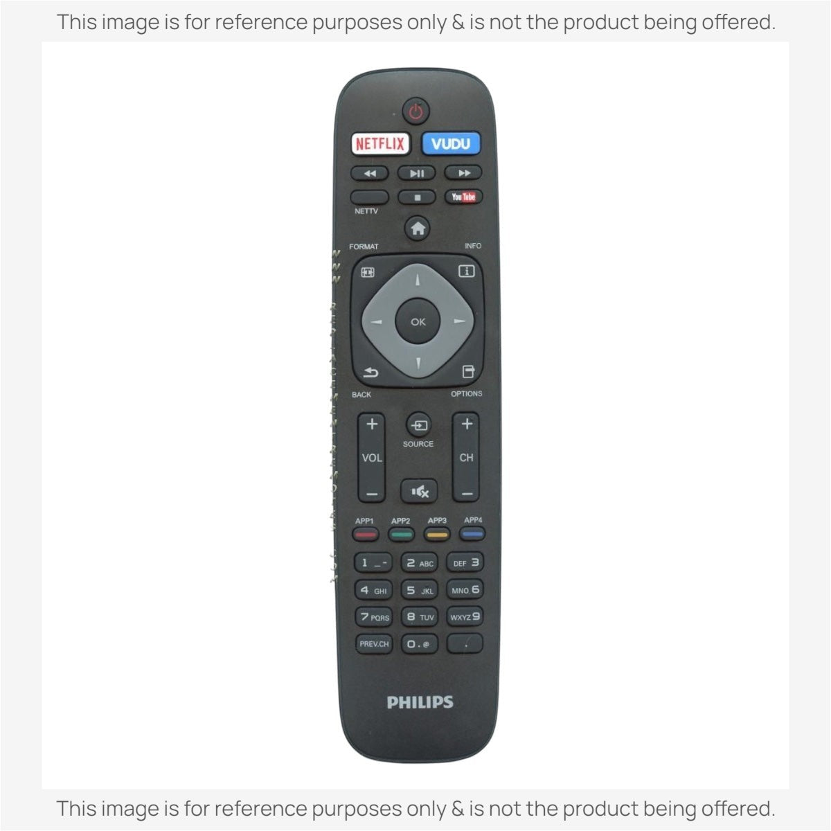 Anderic Substitute for Philips URMT41JHG003 TV Remote Control [URMT41JHG003]