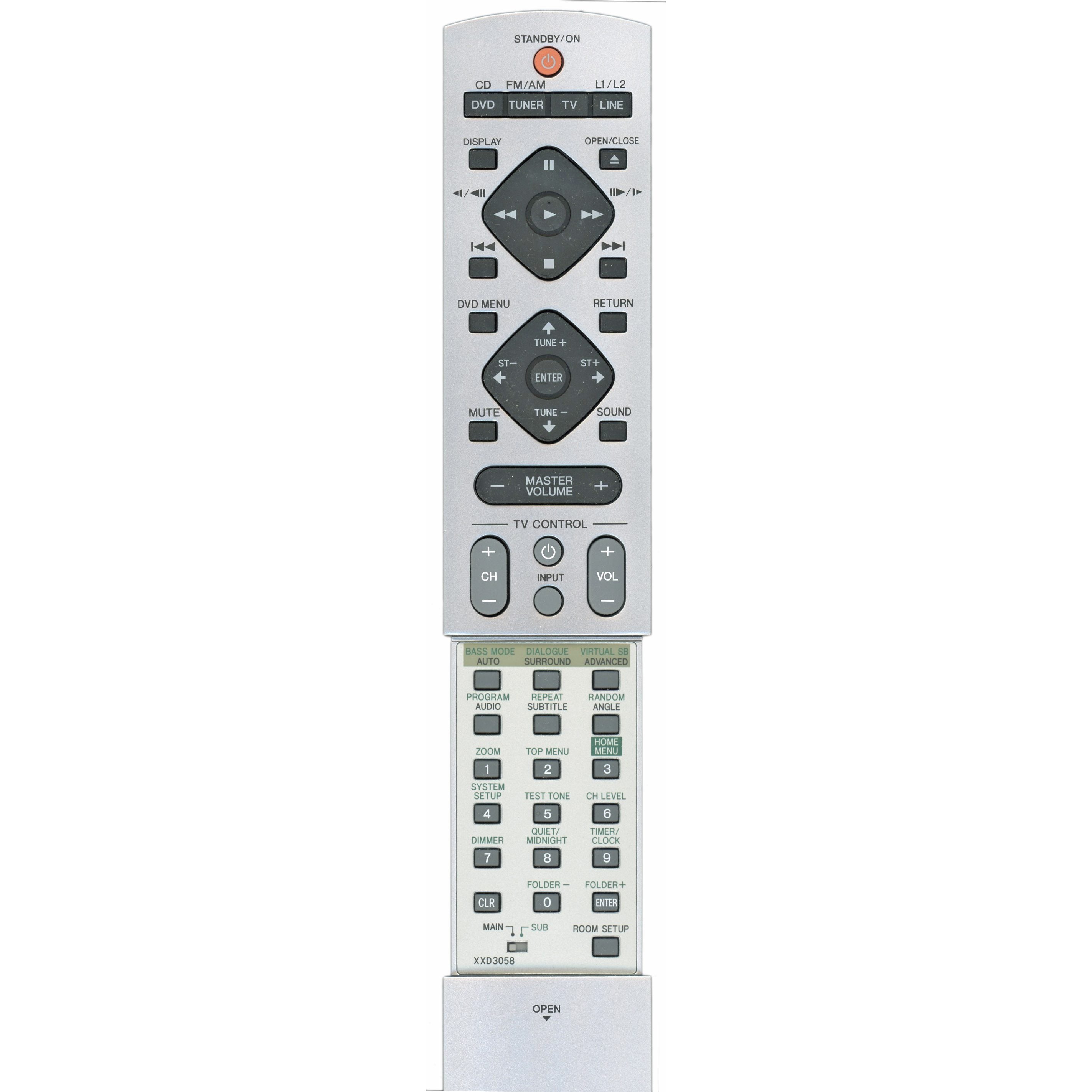 Pioneer XXD3058 Home Theater Remote Control