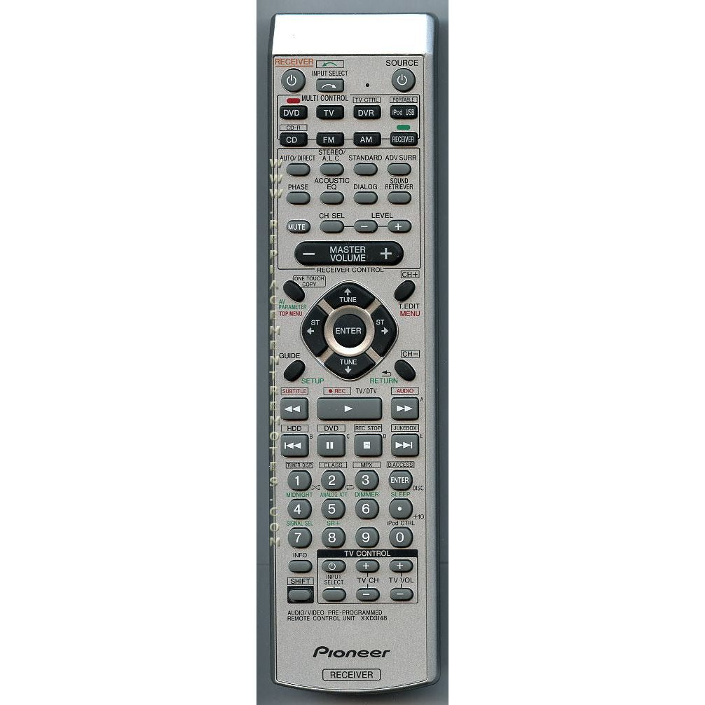 Pioneer XXD3148 Receiver Remote Control