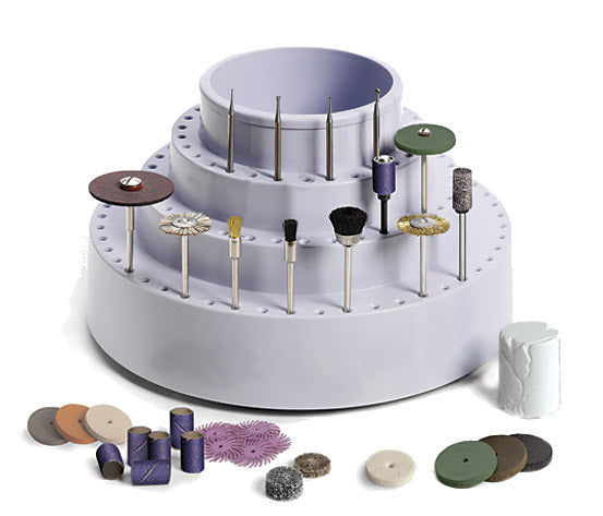 AK11 Jewelry Assortment Kit, 42-Pc Plus Rotating Bur Stand Holder