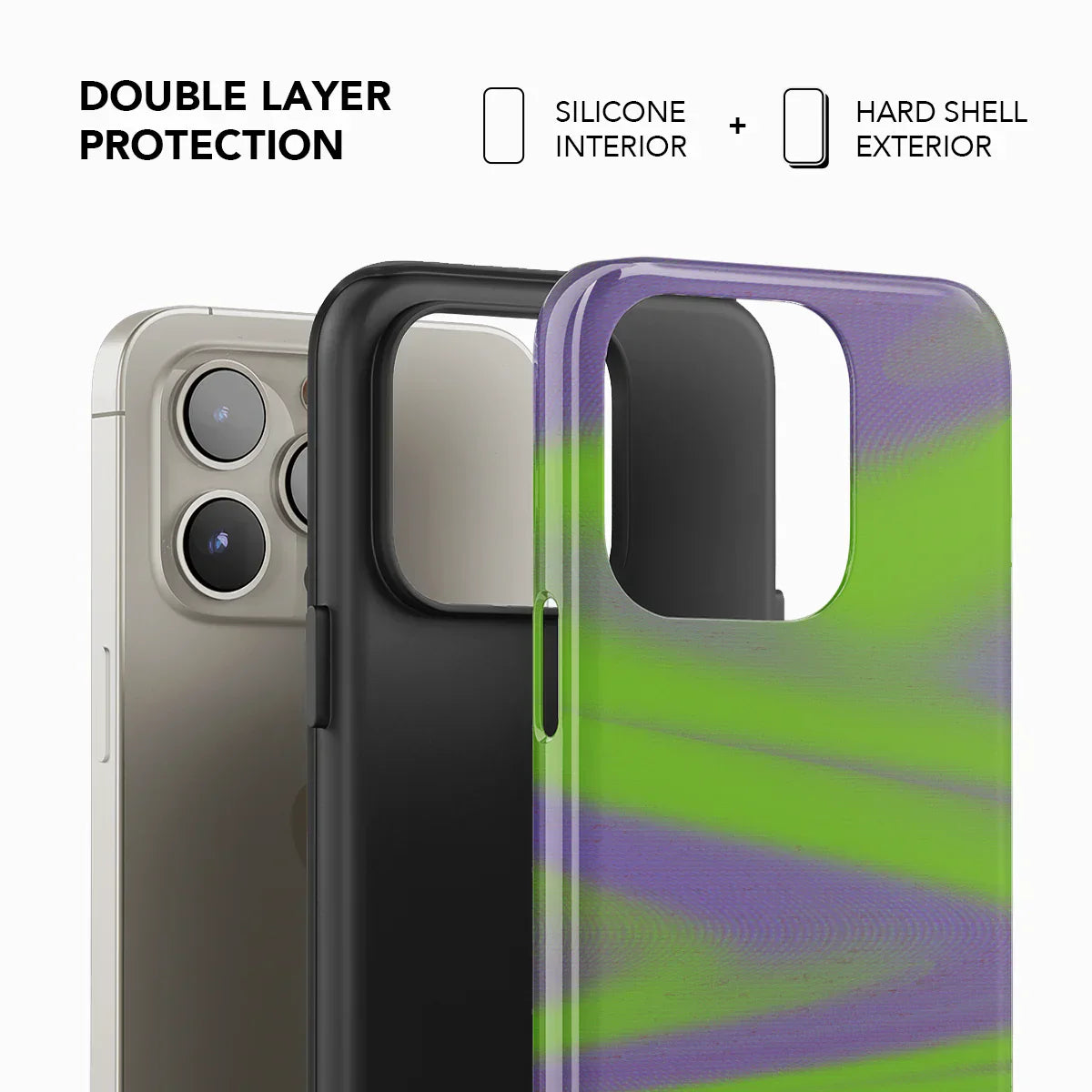 Purple Haze | Y2K Neon Green Phone Case with Futuristic Style