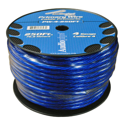 POWER WIRE AUDIOPIPE 4GA 250 BLUE