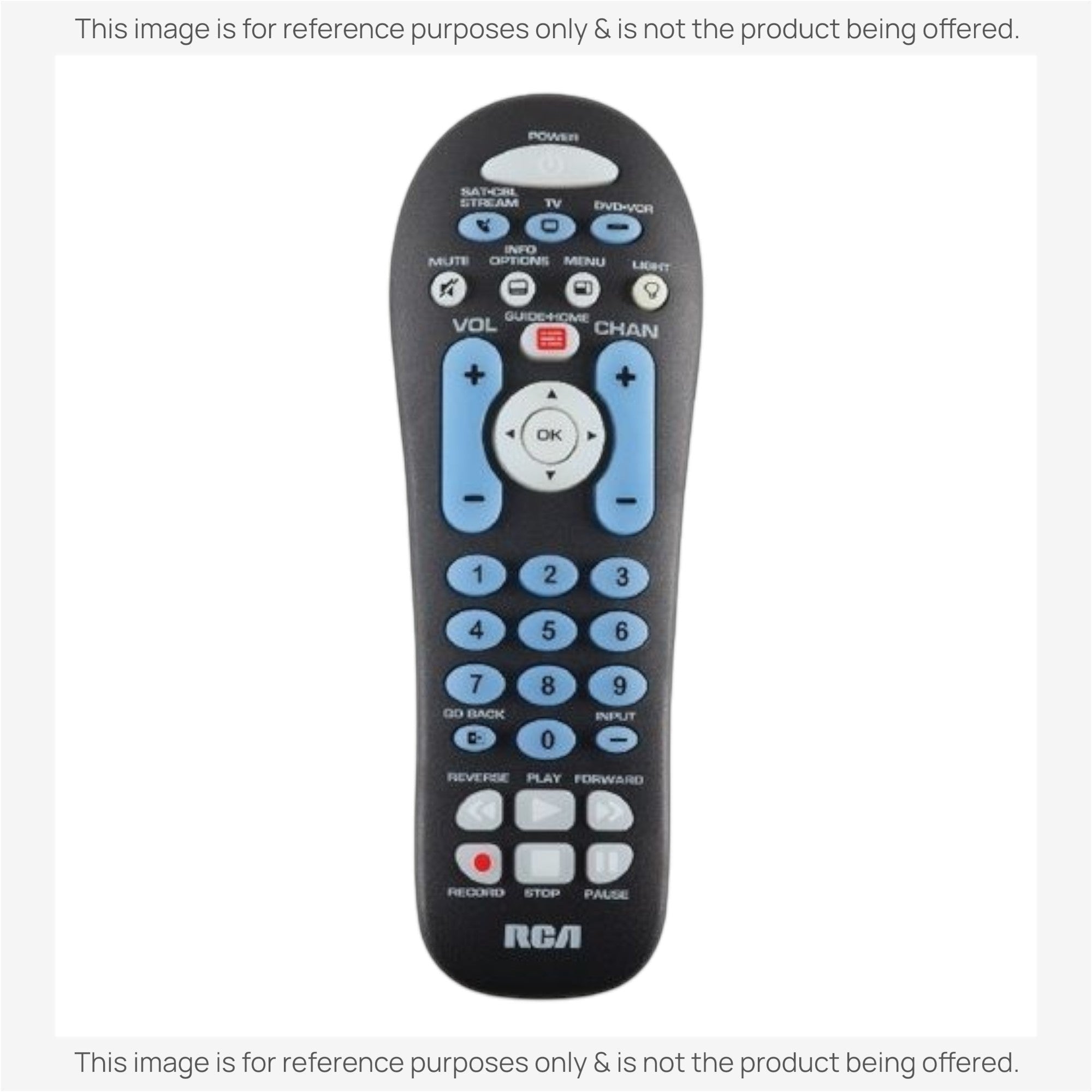 Anderic Substitute for RCA RCR313BZ 3-Device Universal Remote Control [RRU401]