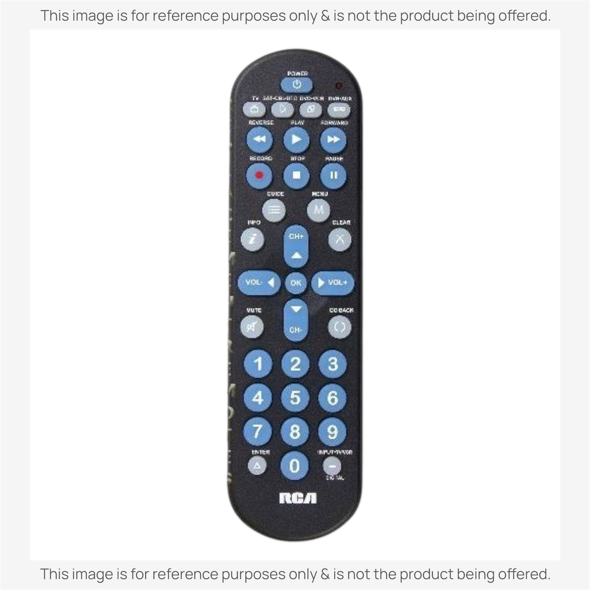 Anderic Substitute for RCA RCR4258R 4-Device Universal Remote Control [RRU401]