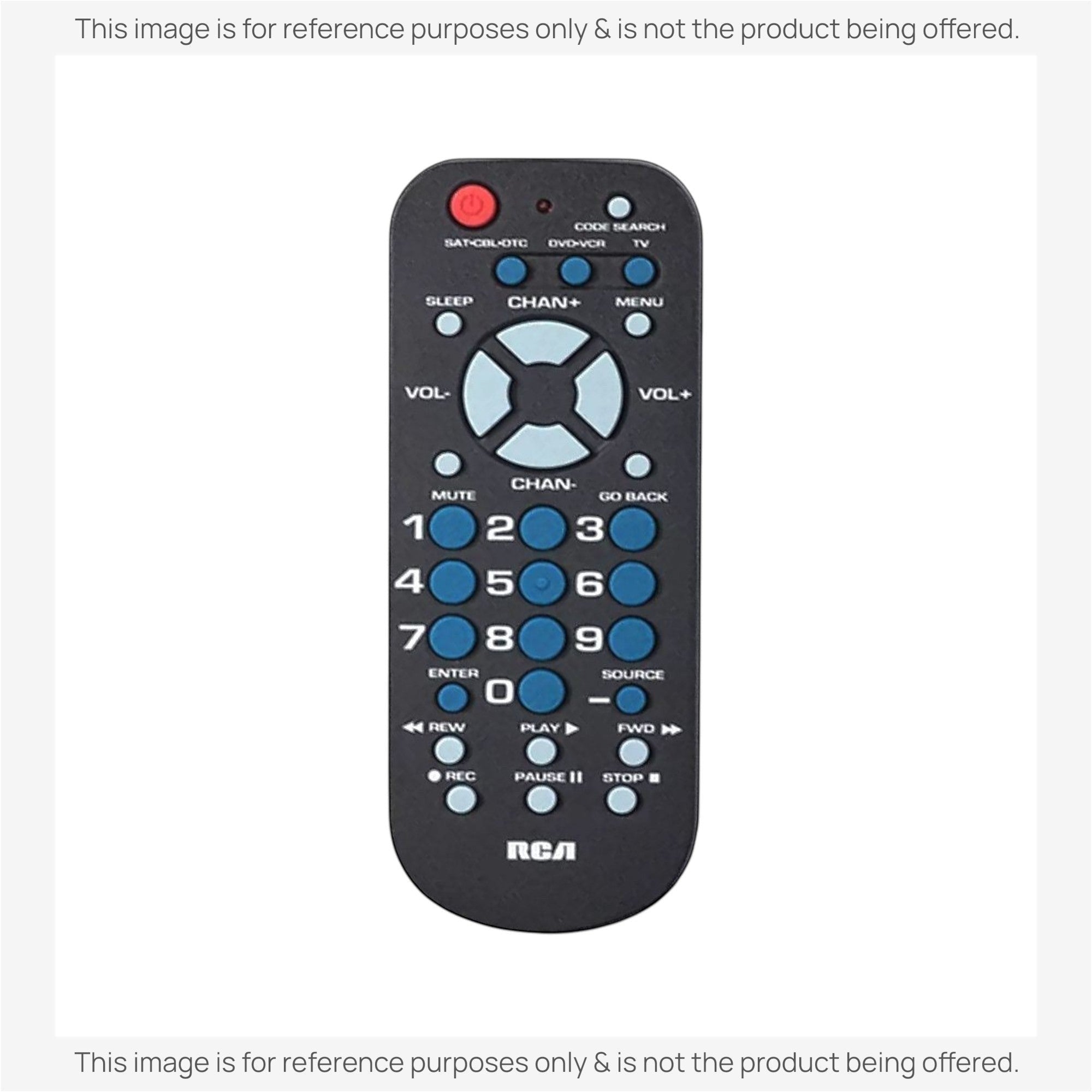 Anderic Substitute for RCA RCR503BE 3-Device Universal Remote Control [RRU401]