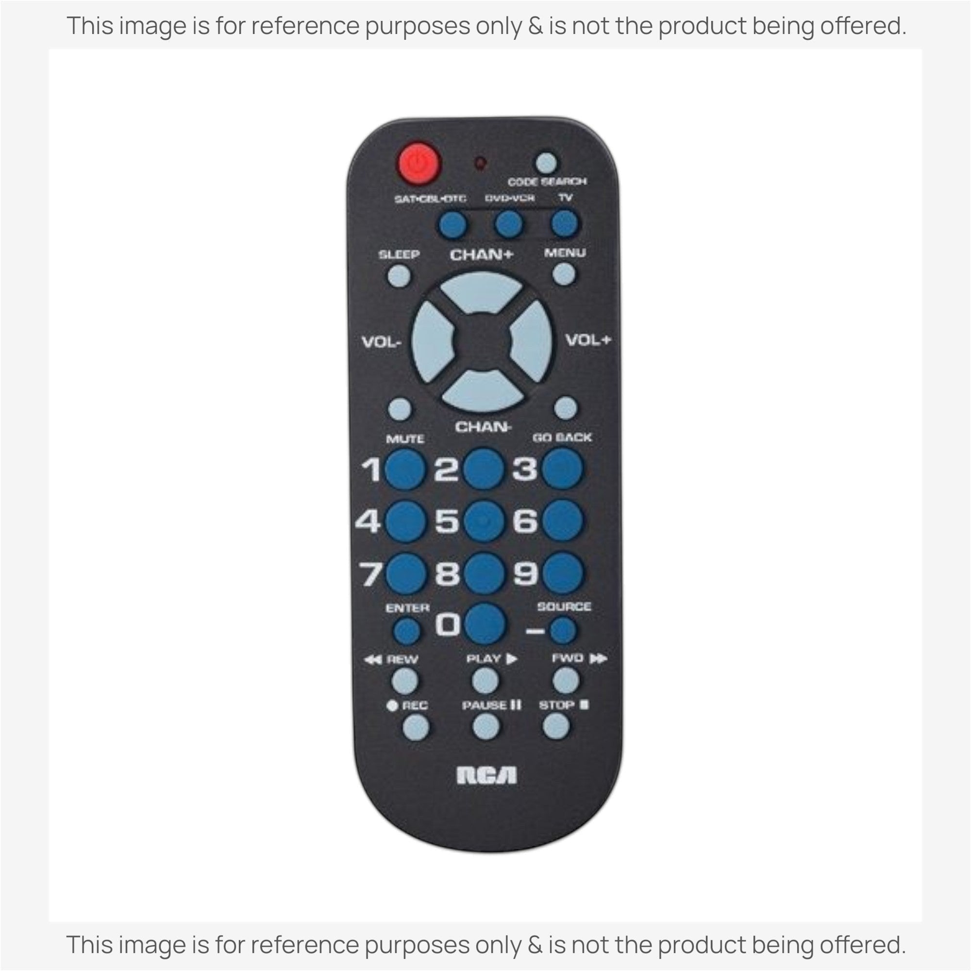 Anderic Substitute for RCA RCR503BZ 3-Device Universal Remote Control [RRU401]