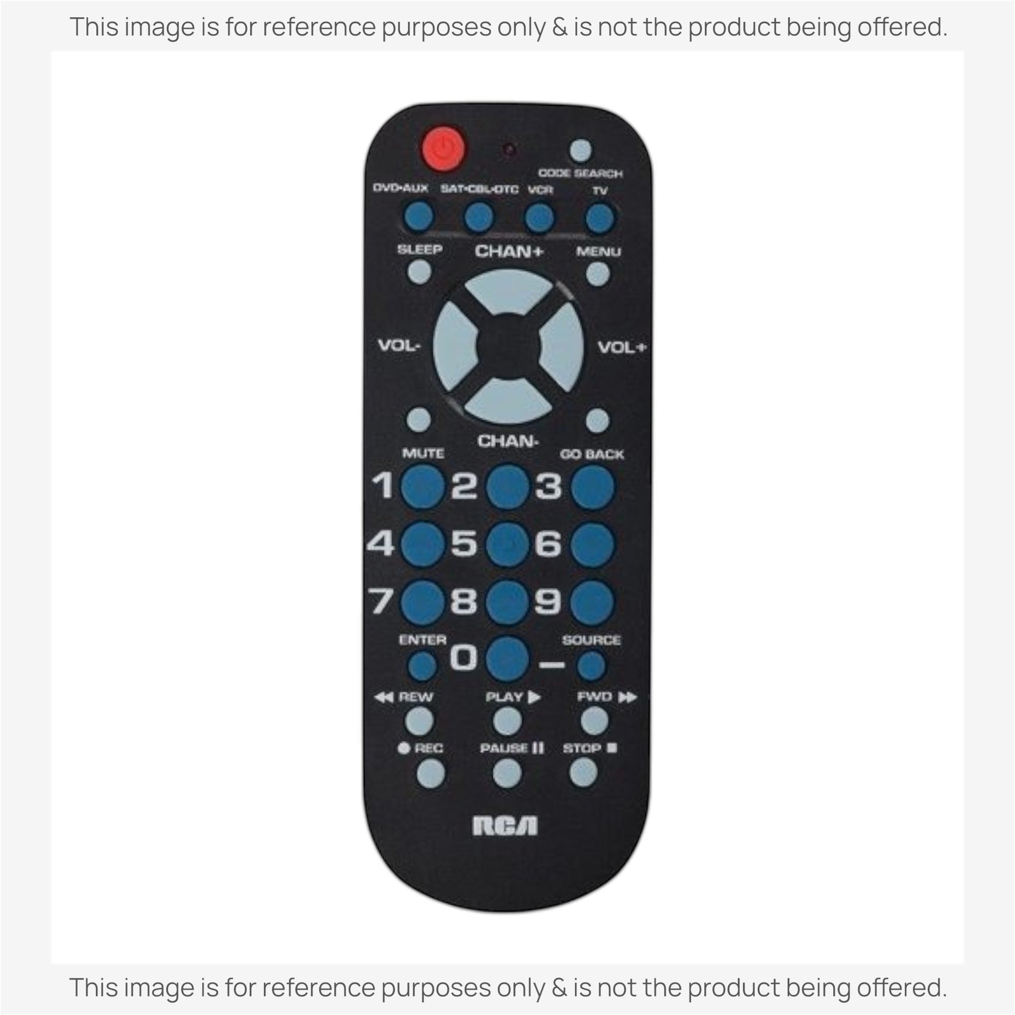 Anderic Substitute for RCA RCR504BZ 4-Device Universal Remote Control [RRU401]