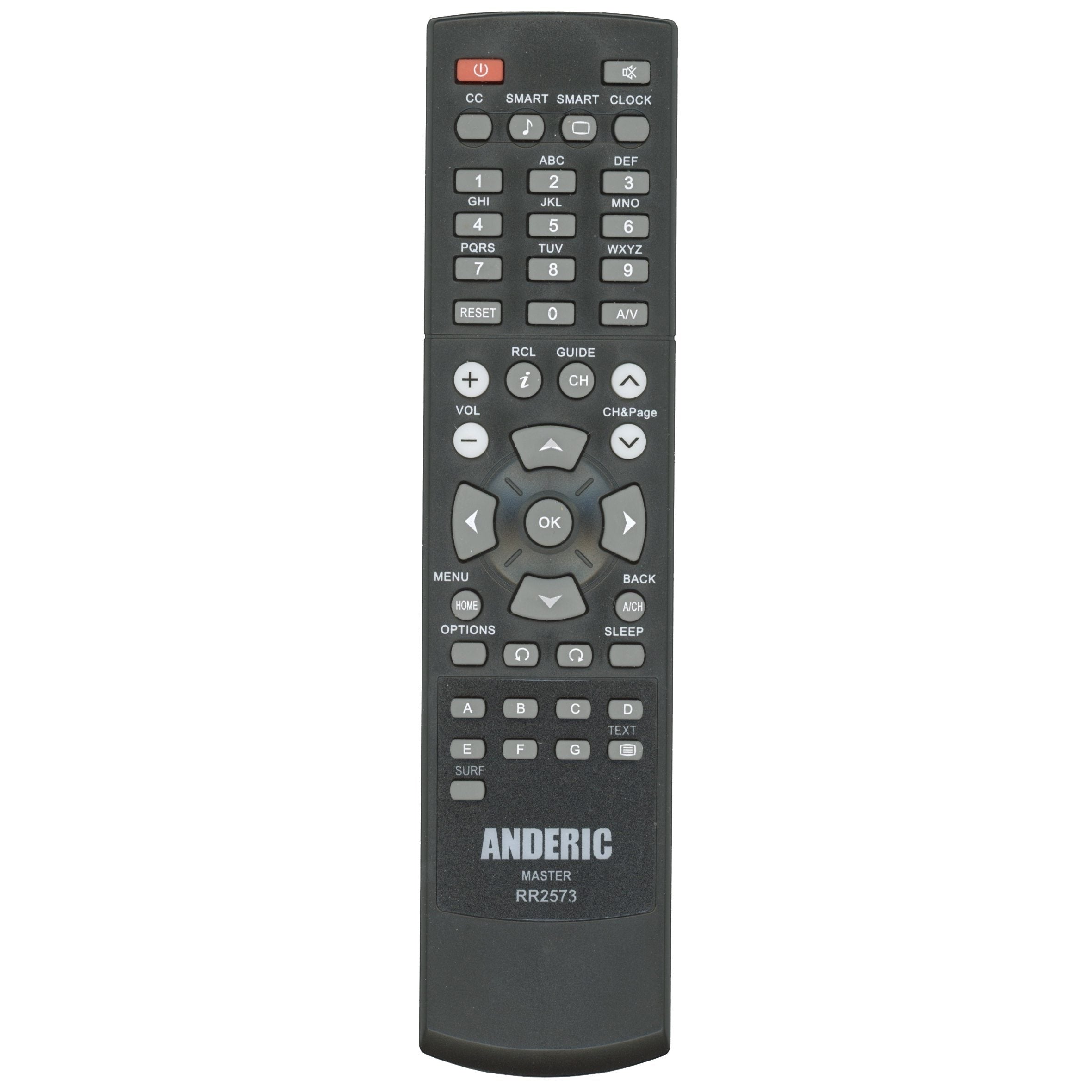 Anderic Substitute for Philips RC2573GR TV Remote Control [RR2573]