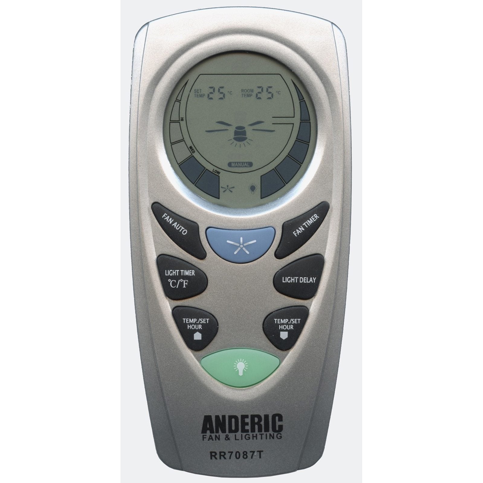 Substitute for Hampton Bay UC7087T Ceiling Fan Remote Control [RR7087T]