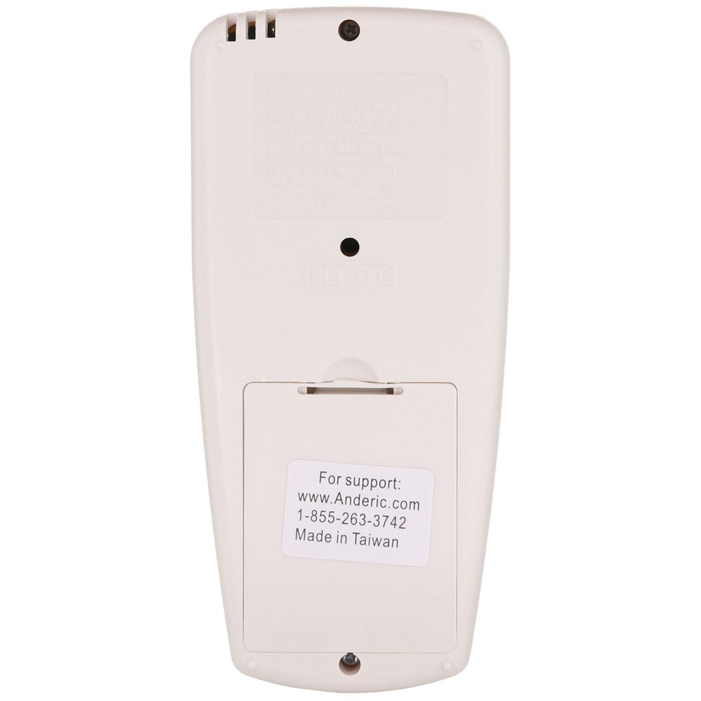 Anderic RR7096TR Replacement Thermostatic Ceiling Fan Remote Control with Reverse Key | CHQ7096T, CHQ8BT7096T