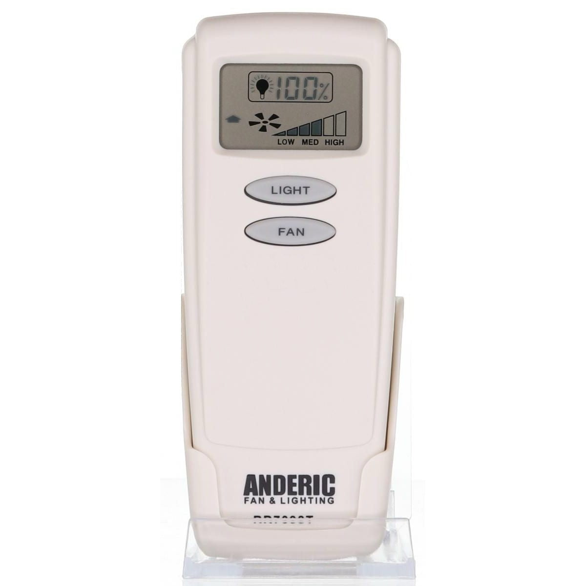 Anderic Substitute for Harbor Breeze CHQ8BT7098T Ceiling Fan Remote Control [RR7099T]