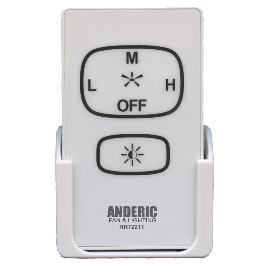 Anderic Substitute for Harbor Breeze UC7221T CHQ7221T Ceiling Fan Remote Control [RR7221T]