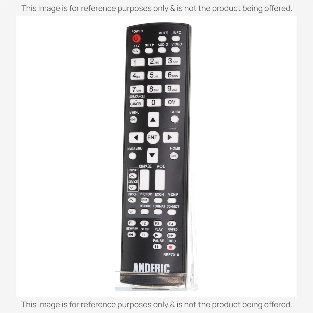 Anderic Substitute for Anderic RRP7010 Replacement TV Remote Control for Mitsubishi 290P137010 and Others [RRU401-2657]