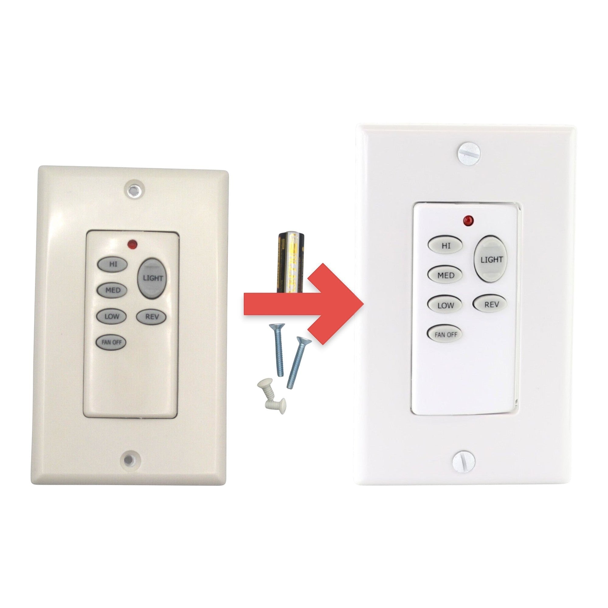 Anderic Substitute for Fanimation Fans CHQ8BT9051T Ceiling Fan Remote Control [CHQ9051T Wireless]