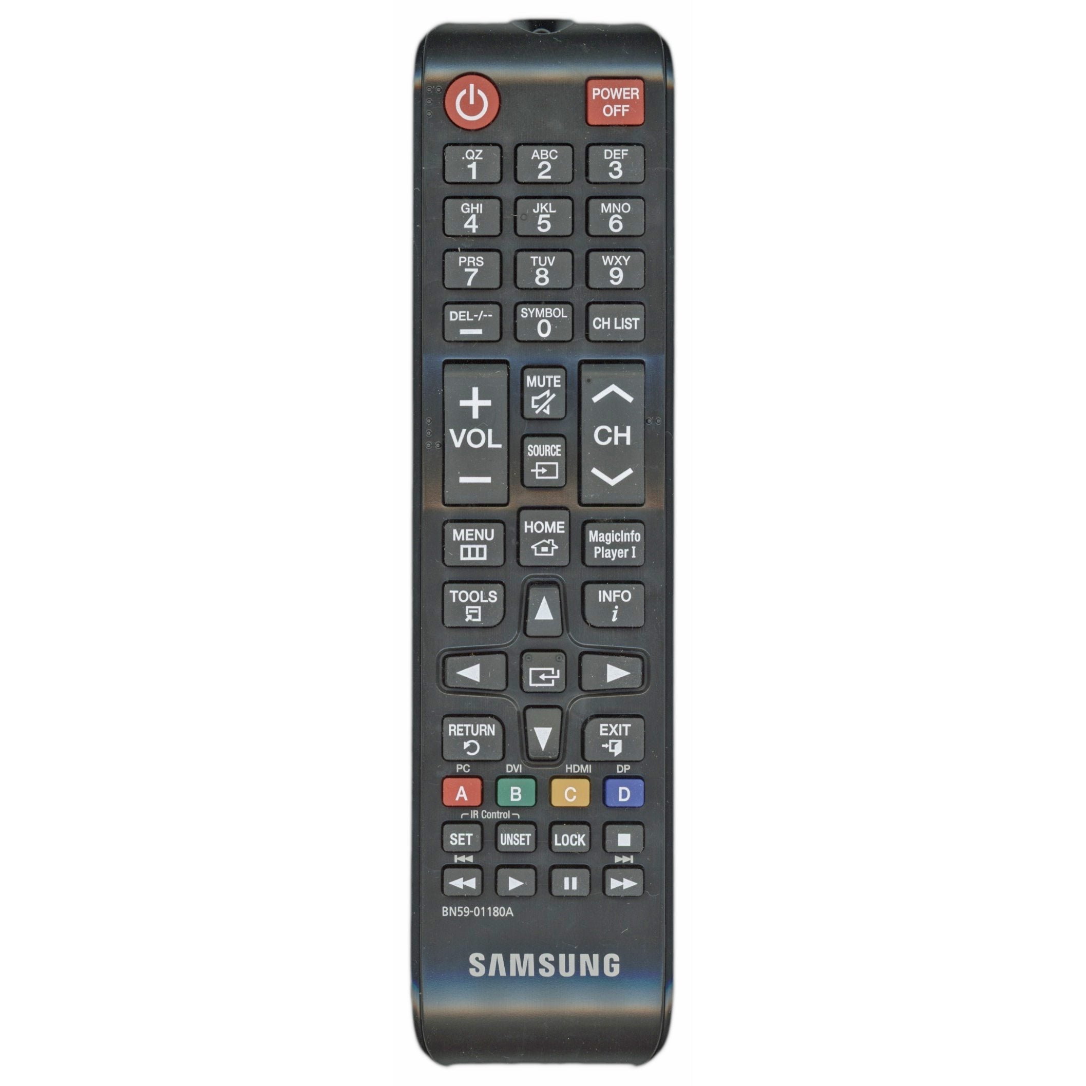 Samsung BN59-01180A 2013 IR Display Monitor Remote Control - BN5901180A
