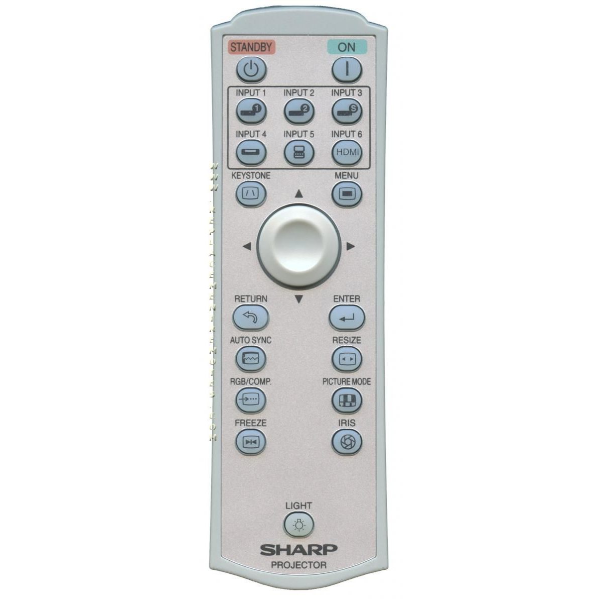 Sharp RRMCGA543WJSB Projector Remote Control