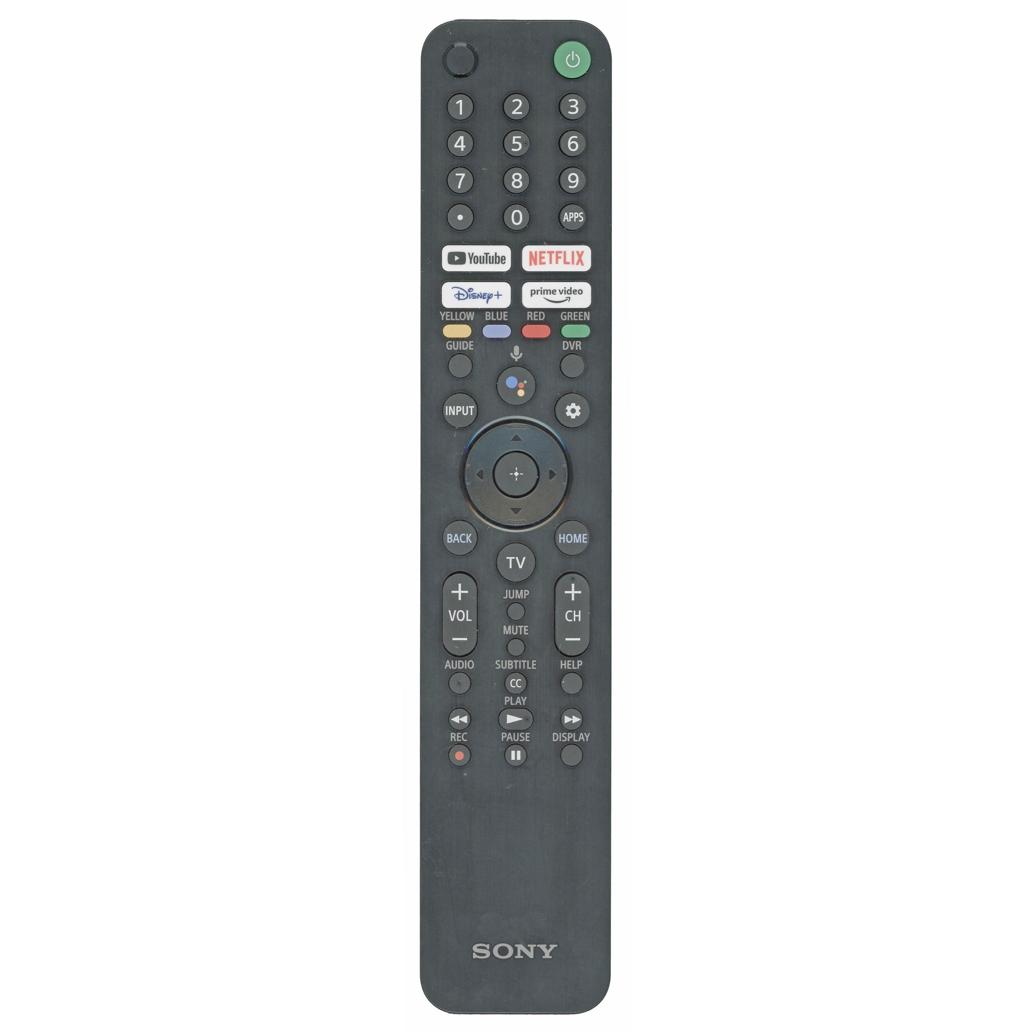 Sony RMF-TX520B Smart TV Remote Control | YouTube | Netflix | Disney + | Prime Video - 1-009-957-12