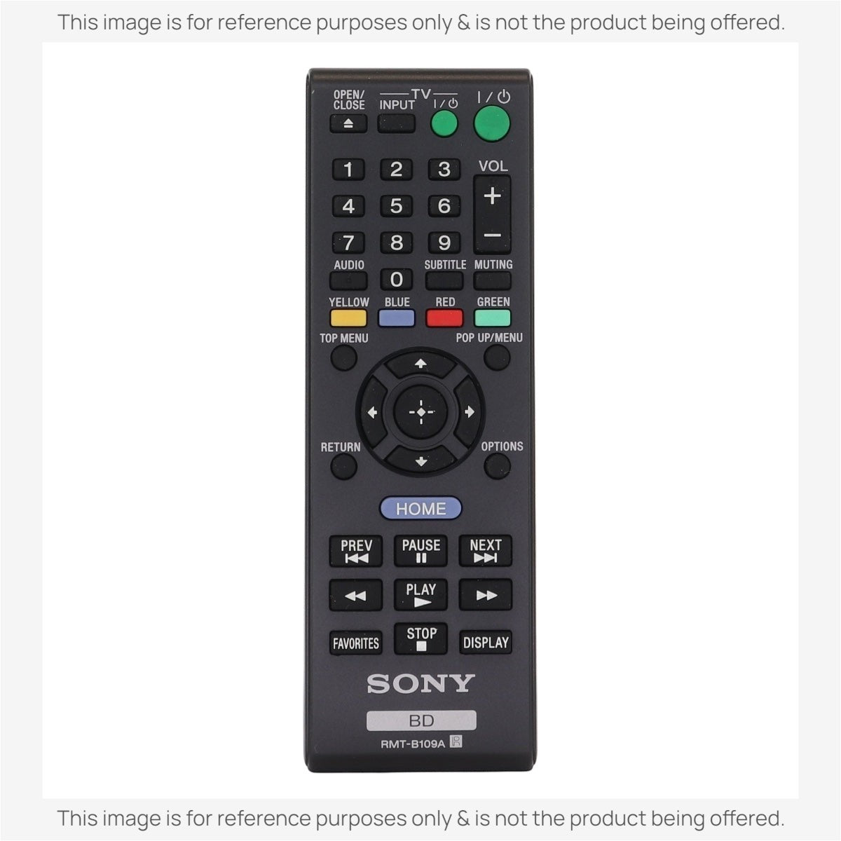 Anderic Substitute for Sony RMT-B109A Blu-ray Disc Remote Control A1845316A 1-489-399-11 [RRB126A]