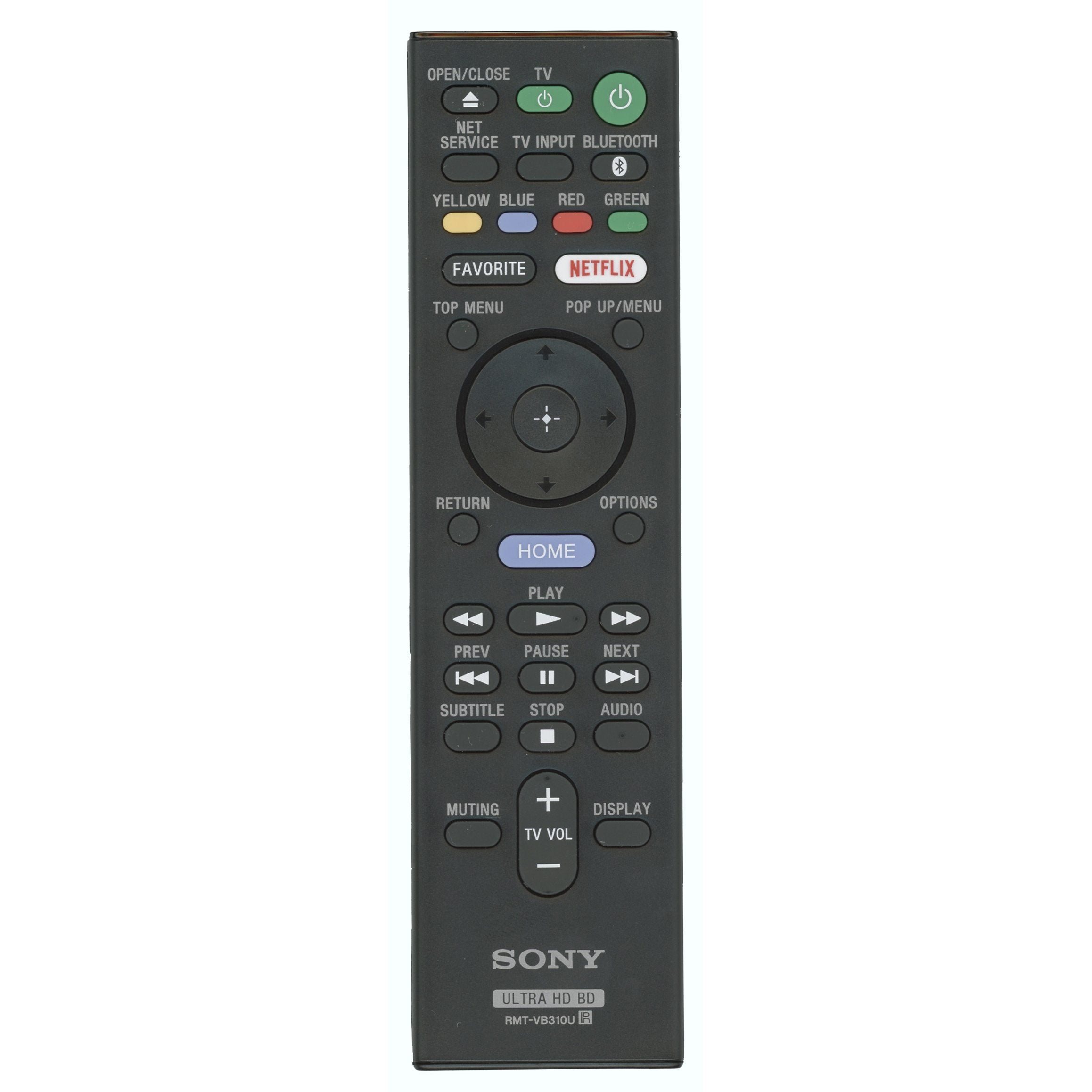 Sony RMT-VB310U Ultra HD BD Blu-ray Remote Control - 1-493-284-11
